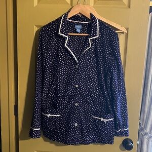 Navy Polka Dot Pajama Set